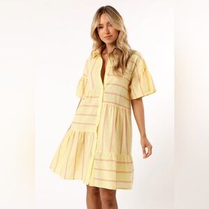 Petal and Pup Yellow Dress